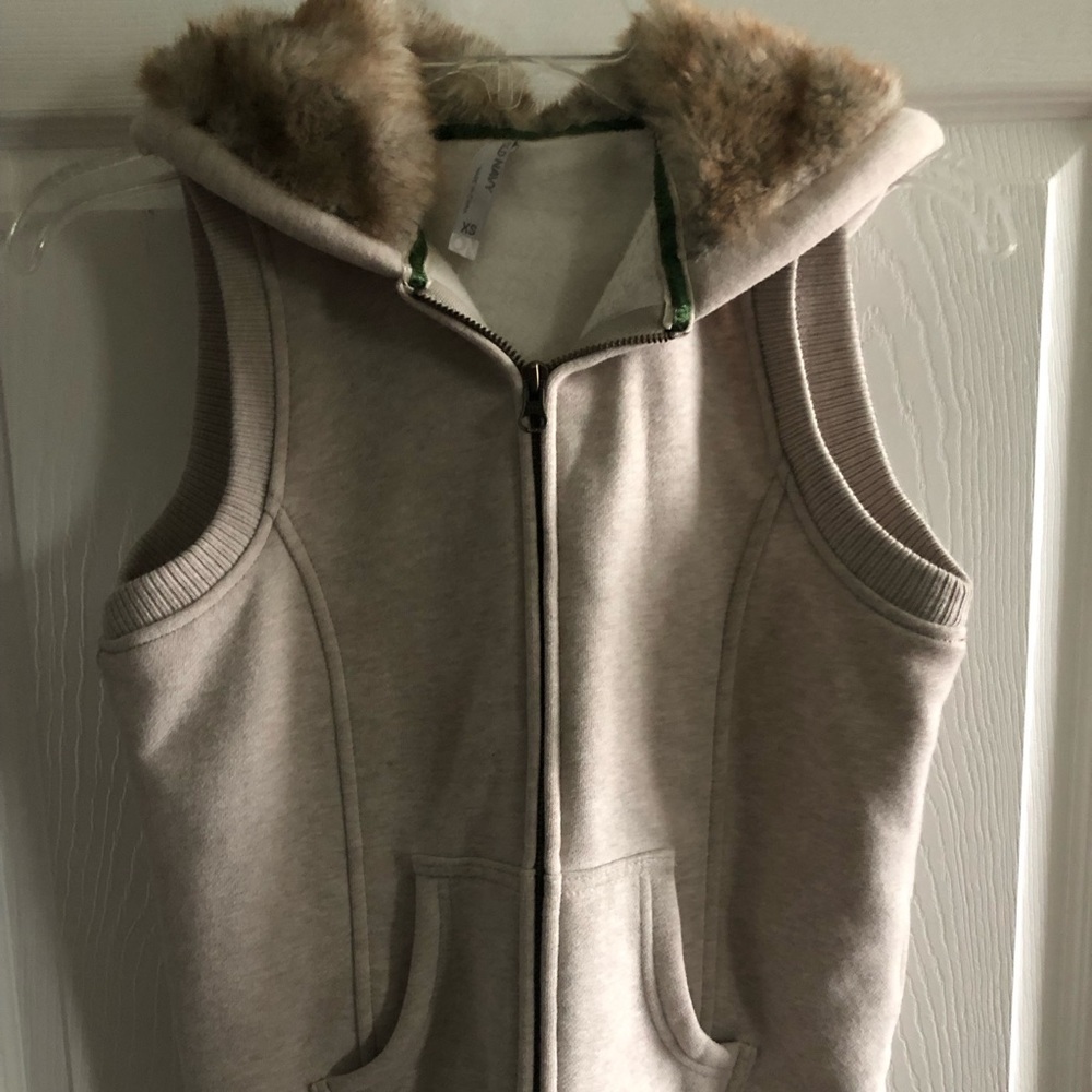 Old Navy vest with hoodie